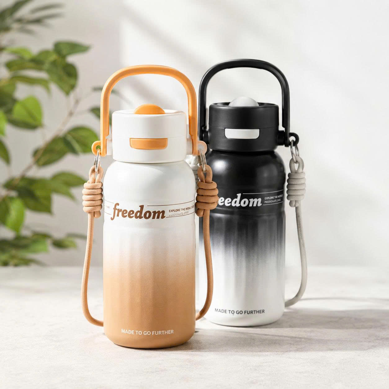 Bình Ly Giữ Nhiệt Freedom 700ml – Nắp Bật, Quai Xách Và Dây Đeo, Inox 304/316 3
