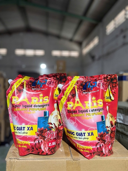 Nước Giặt Xả Paris Túi 2,3kg Full Vat Nước Giặt Xả Paris Túi 2,3kg Full Vat